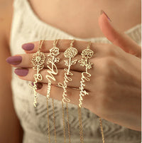 [LIMITED TIME ONLY] No Rain - No Flowers - Never Forget That I Love You | Birth Flower Name Necklace