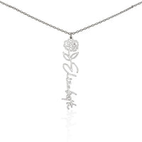 [LIMITED TIME ONLY] No Rain - No Flowers - Never Forget That I Love You | Birth Flower Name Necklace